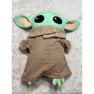 Star Wars Grogu Baby Yoda Plush Doll With Brown Sherpa Jacket 18"